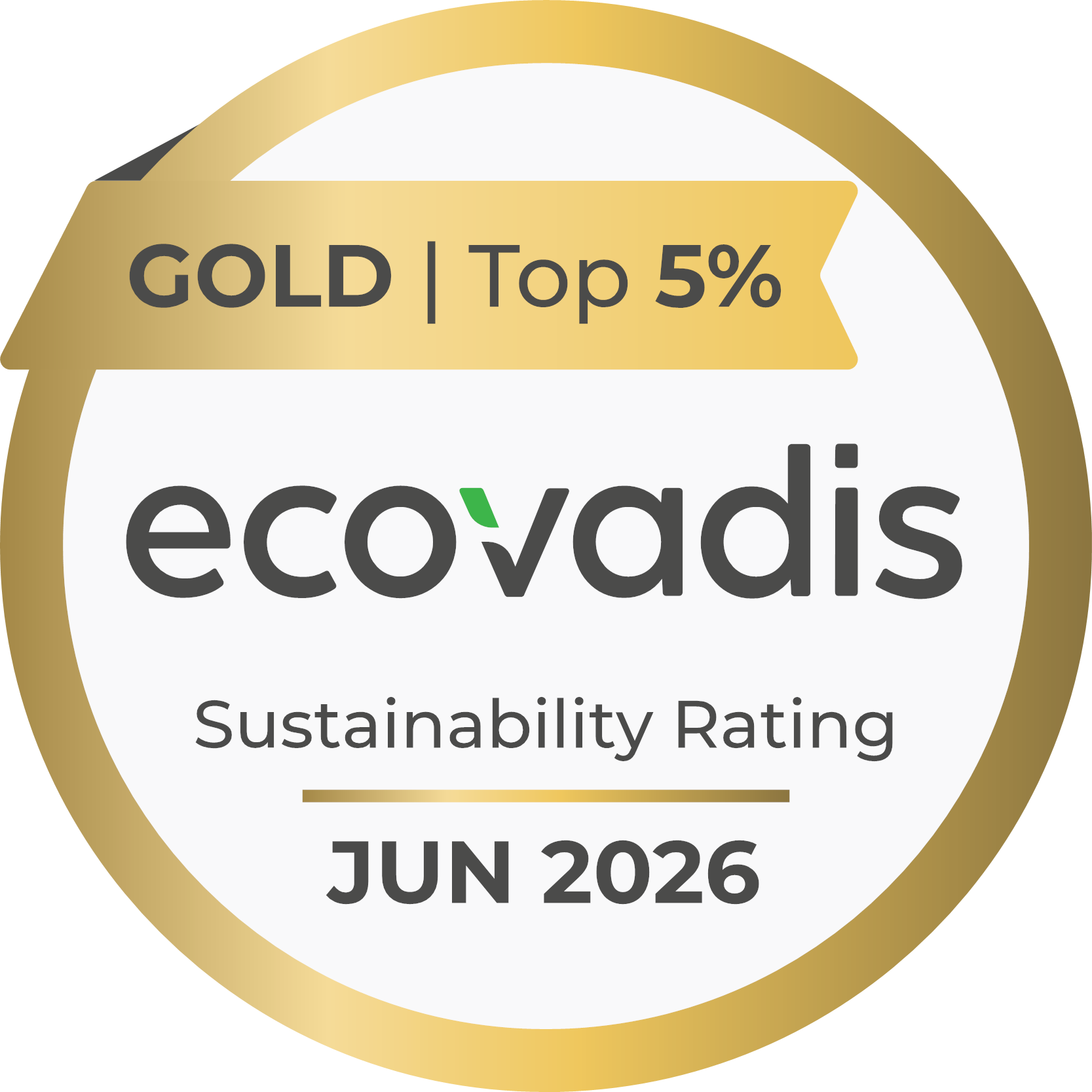 DJC medaille ecovadis or juin 2026